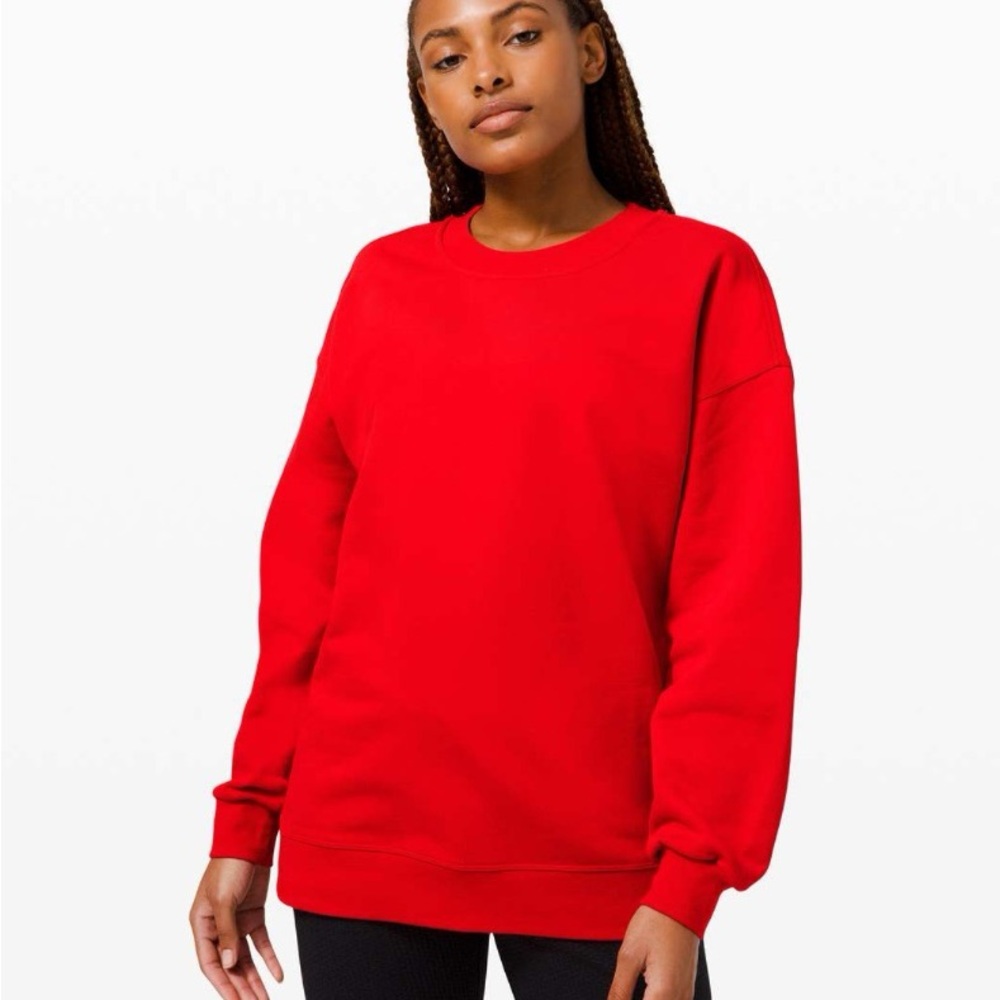 Lululemon Red Crewneck